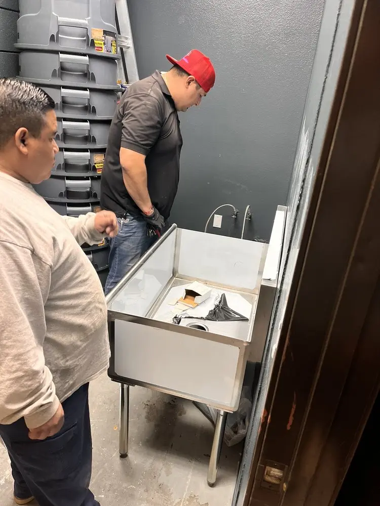 Commercial plumbing and sink installation in White Eagle Club