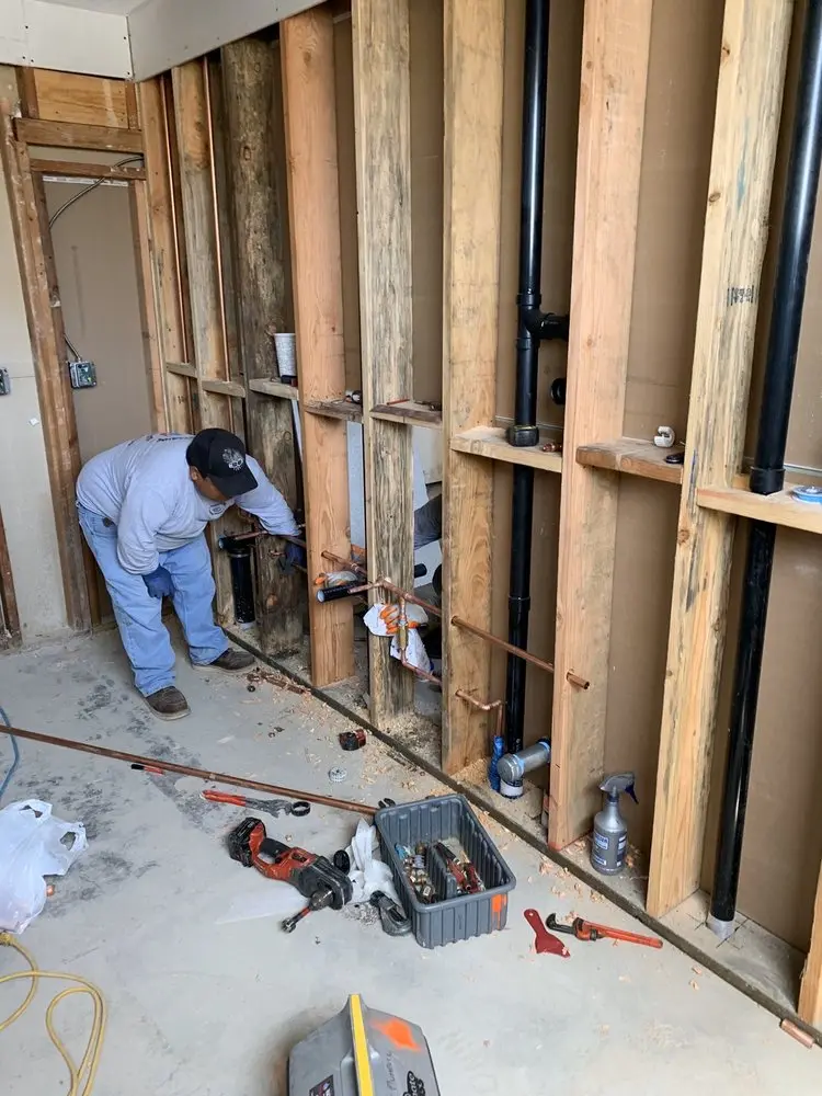 Commercial rough-in plumbing for Gas Line Repair in White Eagle Club